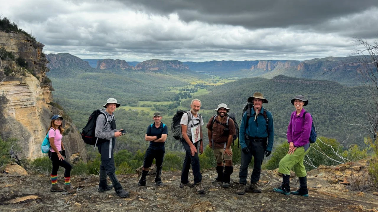 One last view across Emu Creek Valley before our descent off the range