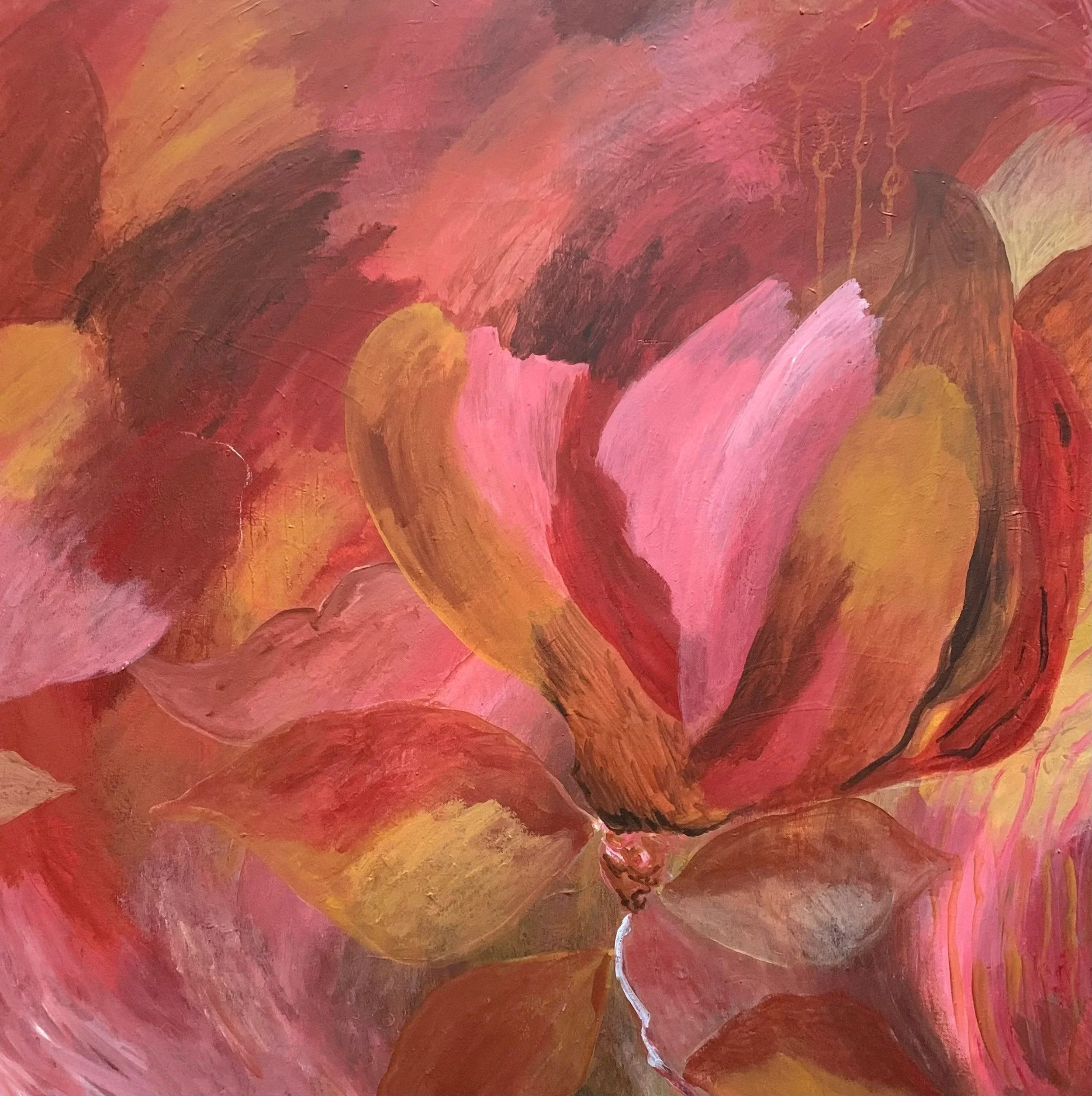 After the Sun,  acrylic on stretched canvas, 90x90cm
