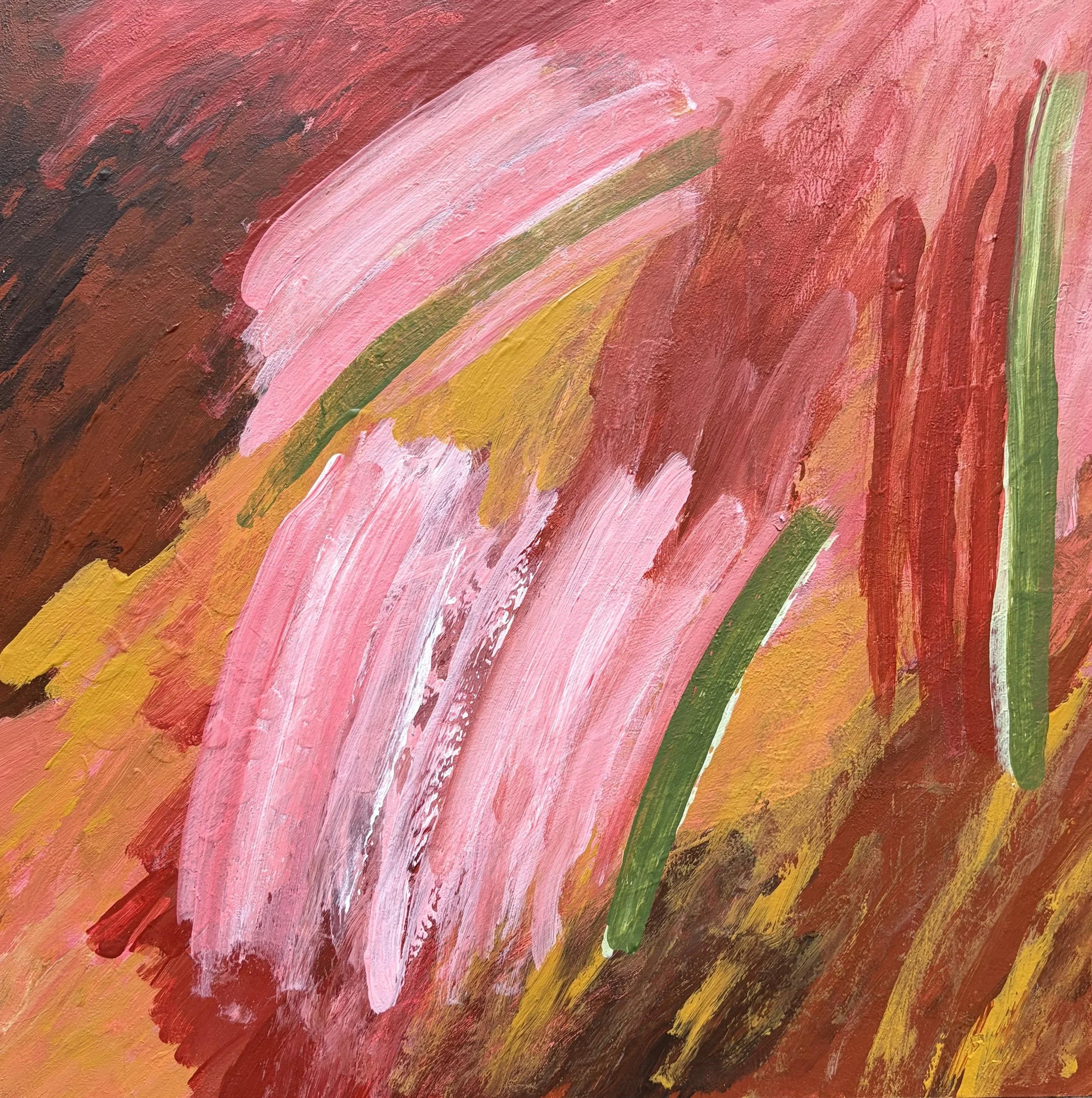 Sway, acrylic on birch board, 30 x 30cm