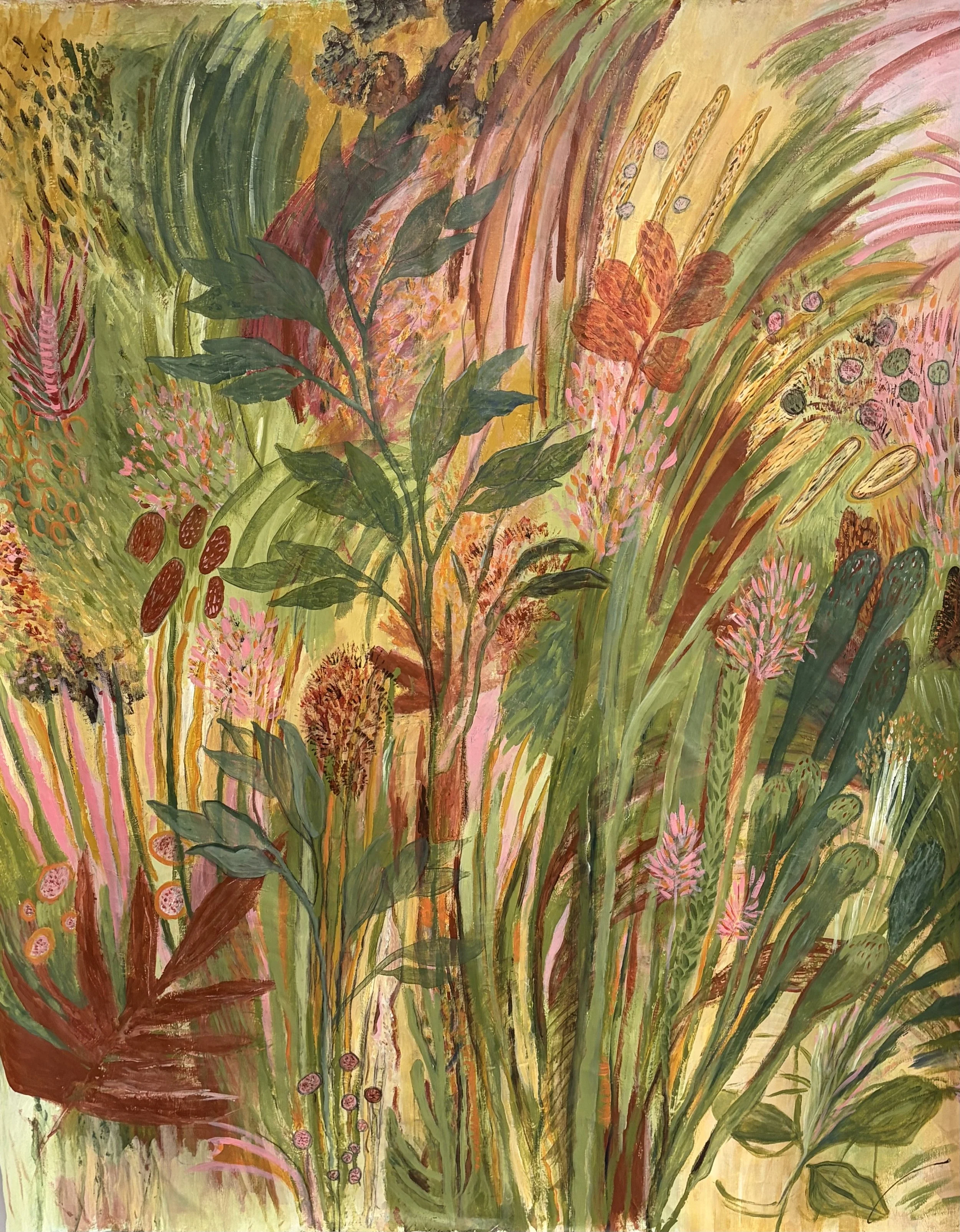 Wild Wommin, acrylic on stretched canvas, 162 x 134cm