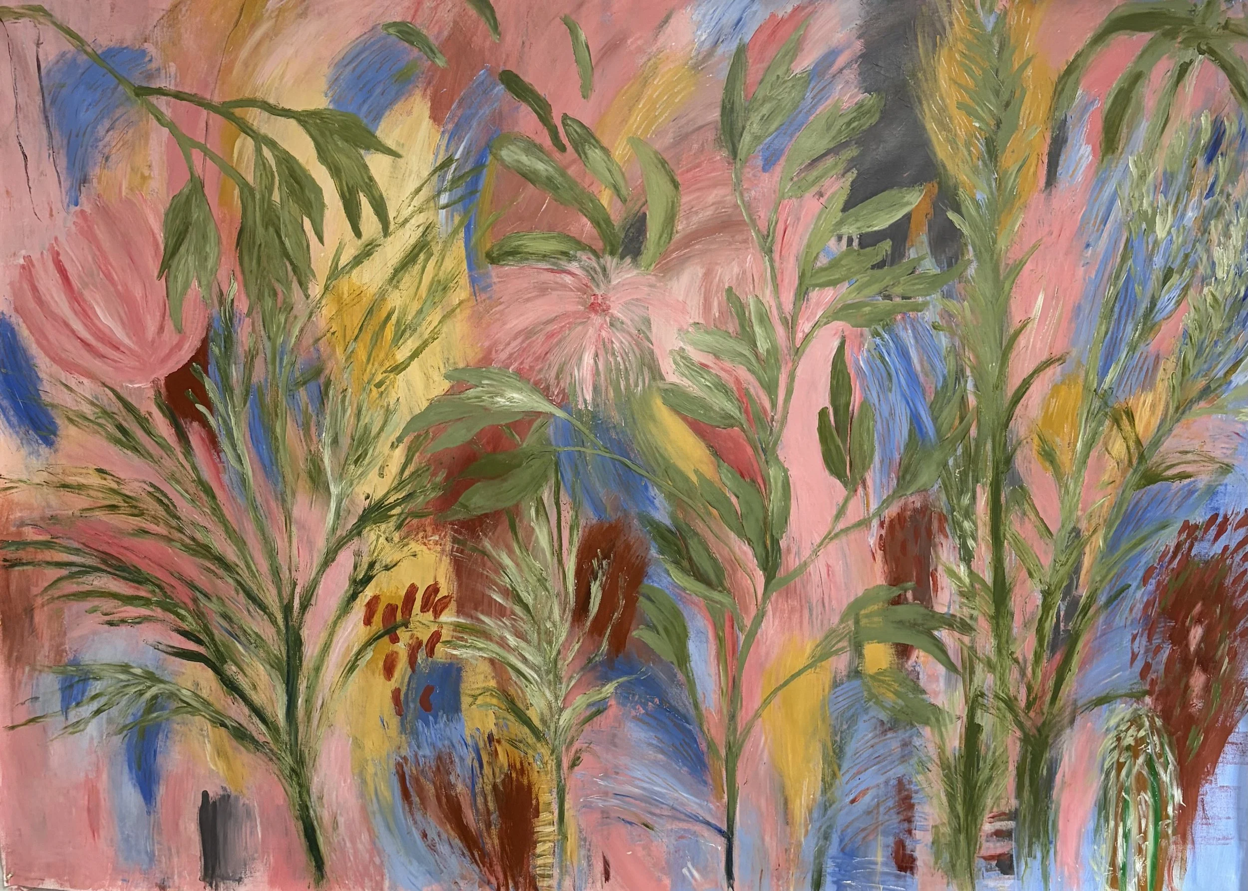 Primavera, acrylic on stretched canvas, 140 x 196cm