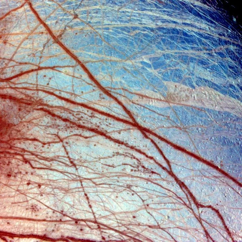 Nasa image of Minos Linea region of Europa