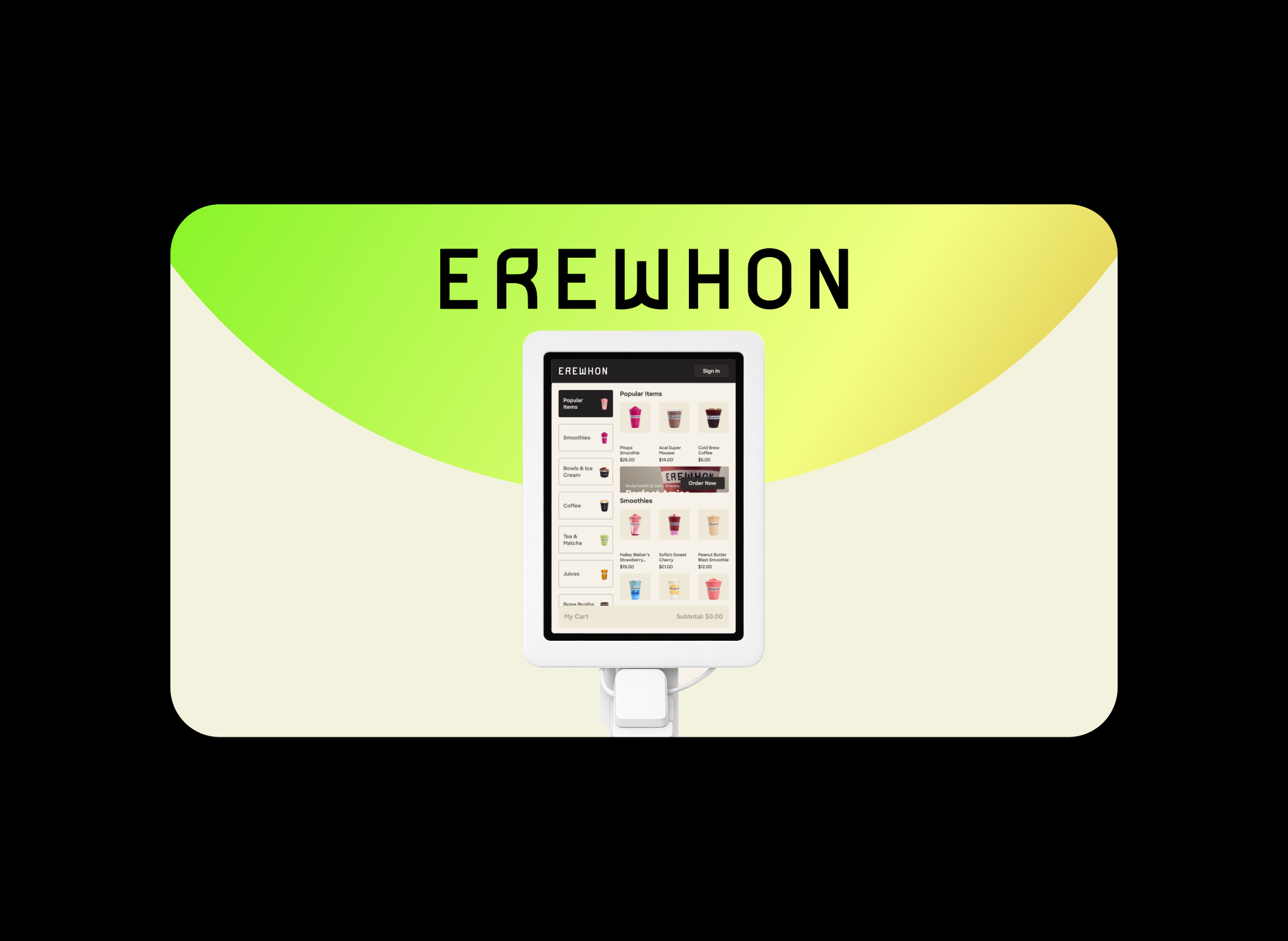 Erewhon — Improving Self-Order Kiosk Usability