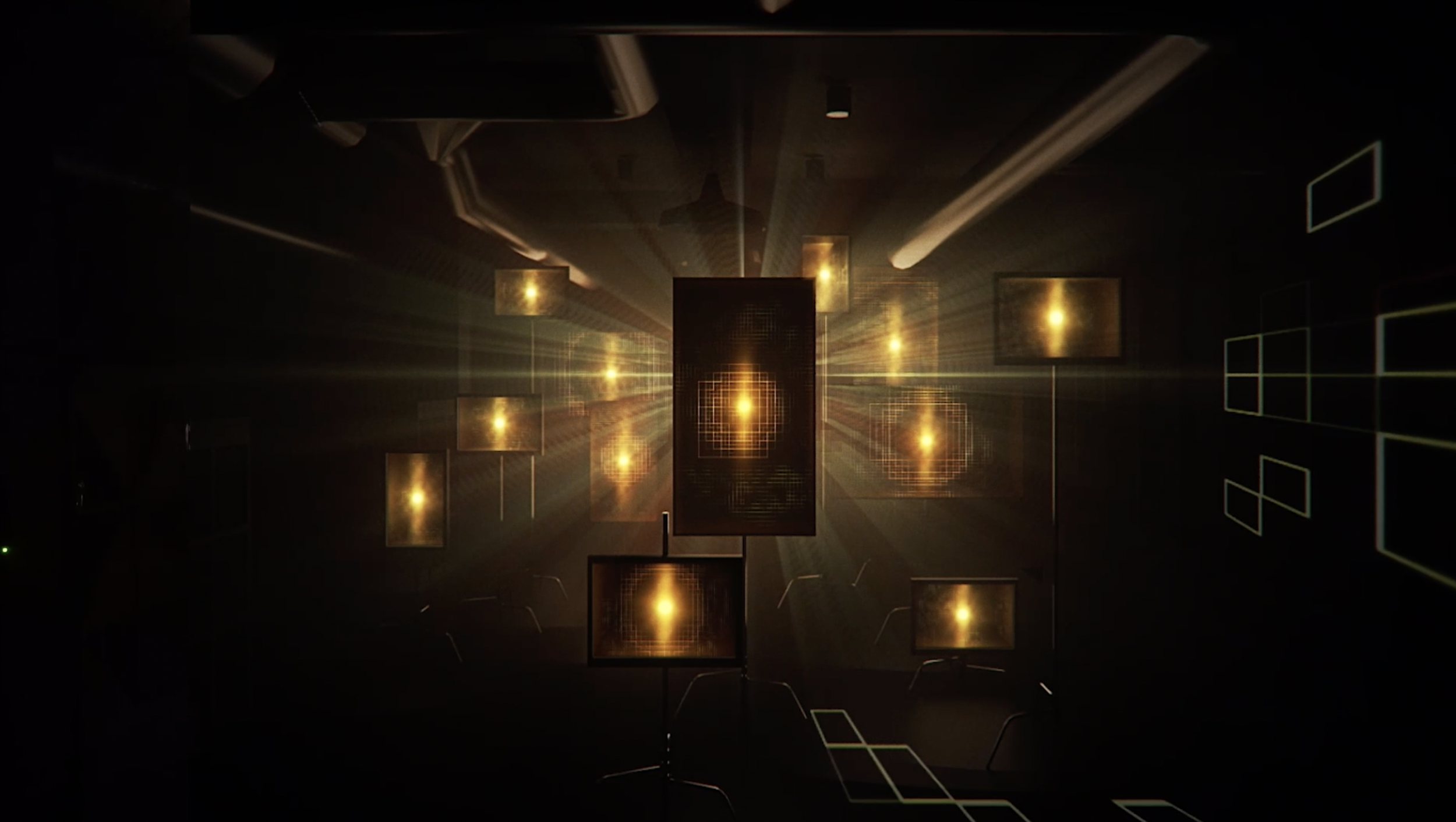 Creative team collaborating in immersive audio and sound design for live installations.