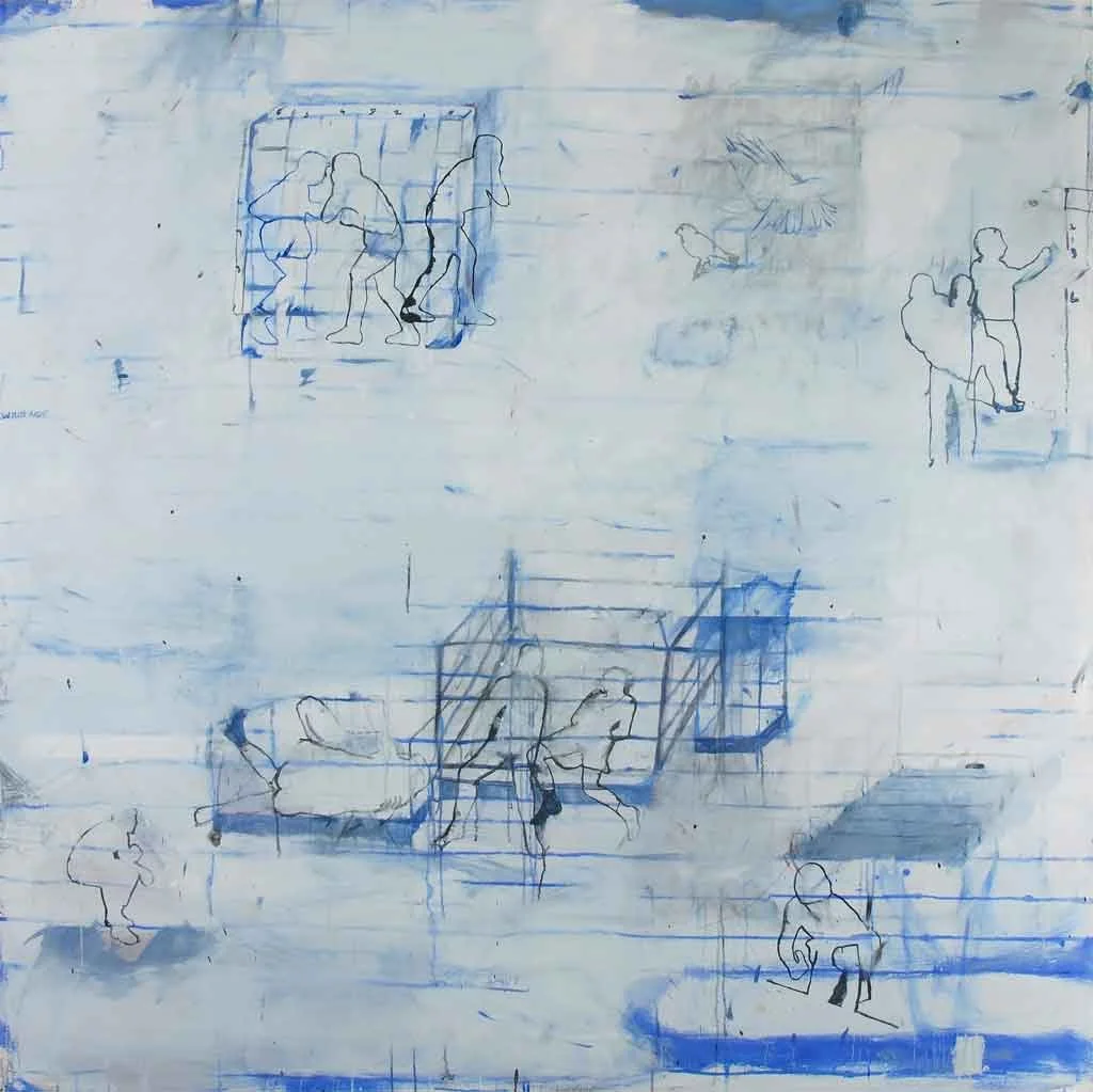 Democratic Grid, 2008, oil on canvas, 160x160cm