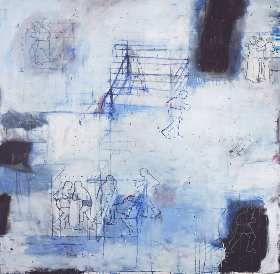 Democratic Grid, 2008, oil on canvas, 160x160cm
