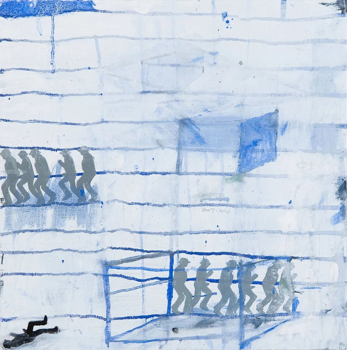 Boot Camp, 2008, oil on canvas, 40x40cm