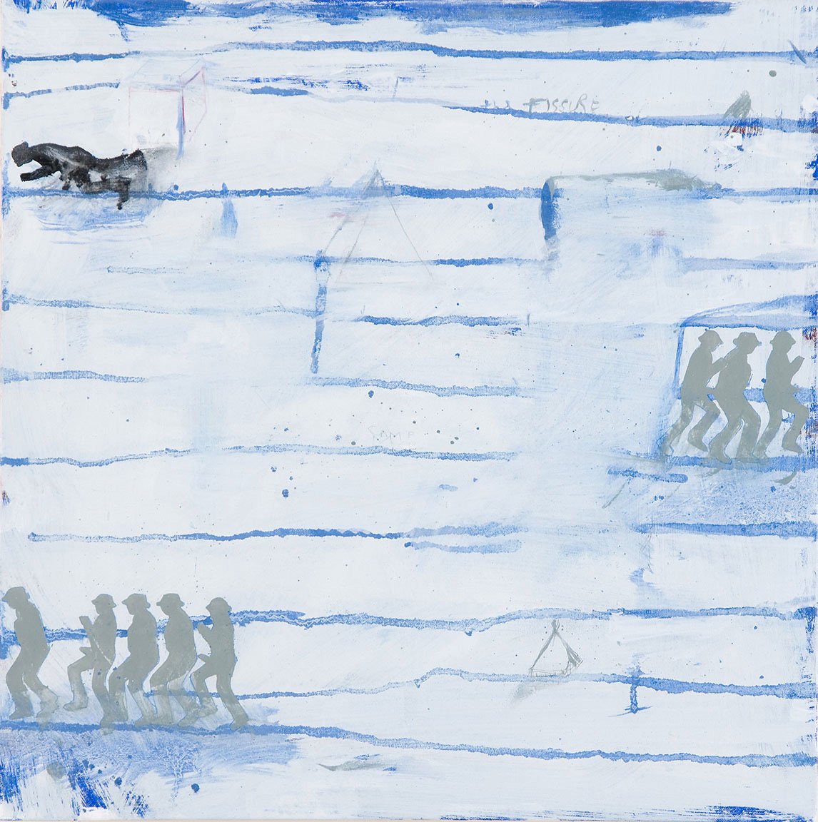 Camp Mob, 2008, oil on canvas, 40x40cm