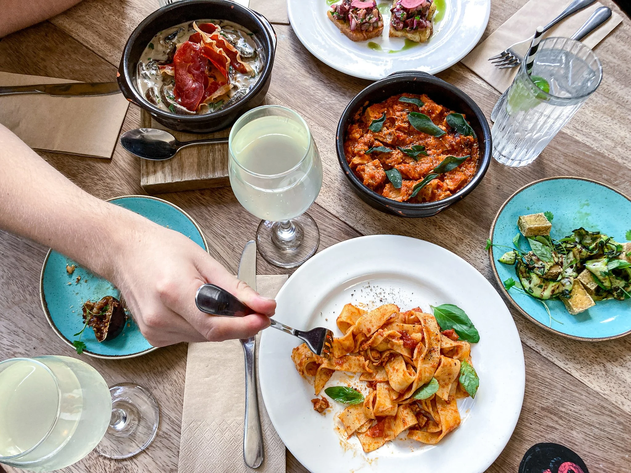 Old Market Assemblys tasty small plates presented on a dining table