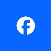 Facebook logo with white 'f' on a blue background