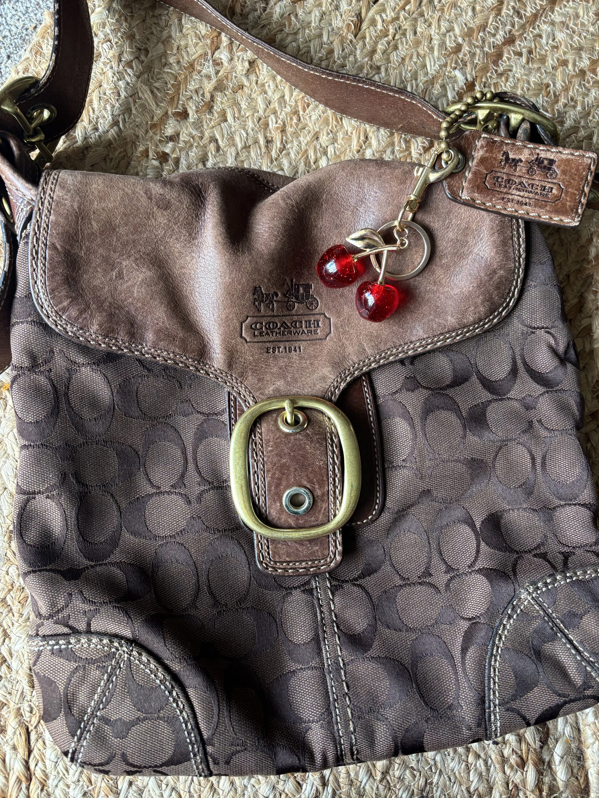 Gorgeous Coach bag in chocolate brown