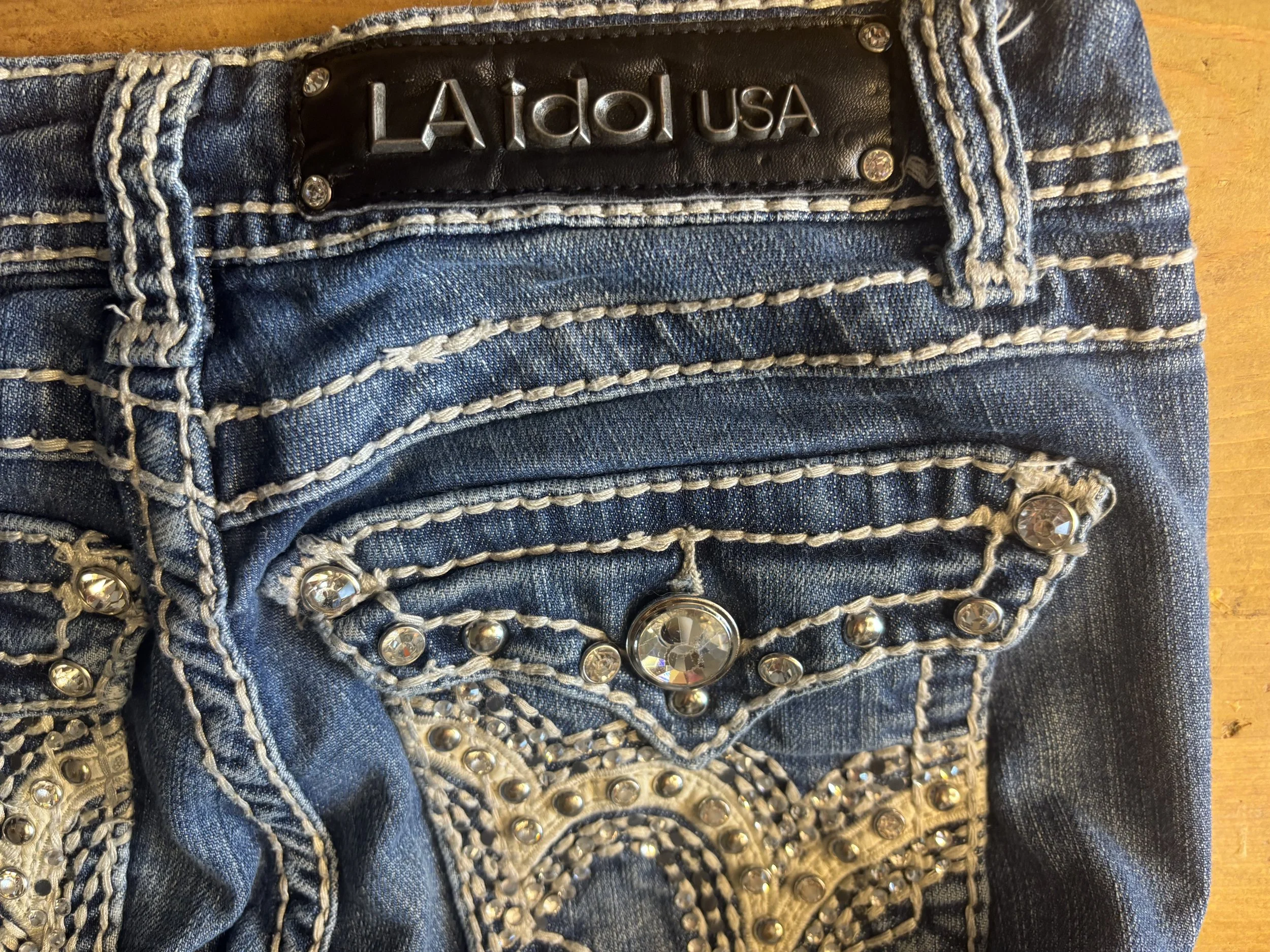 Gorgeous diamanté jeans XS