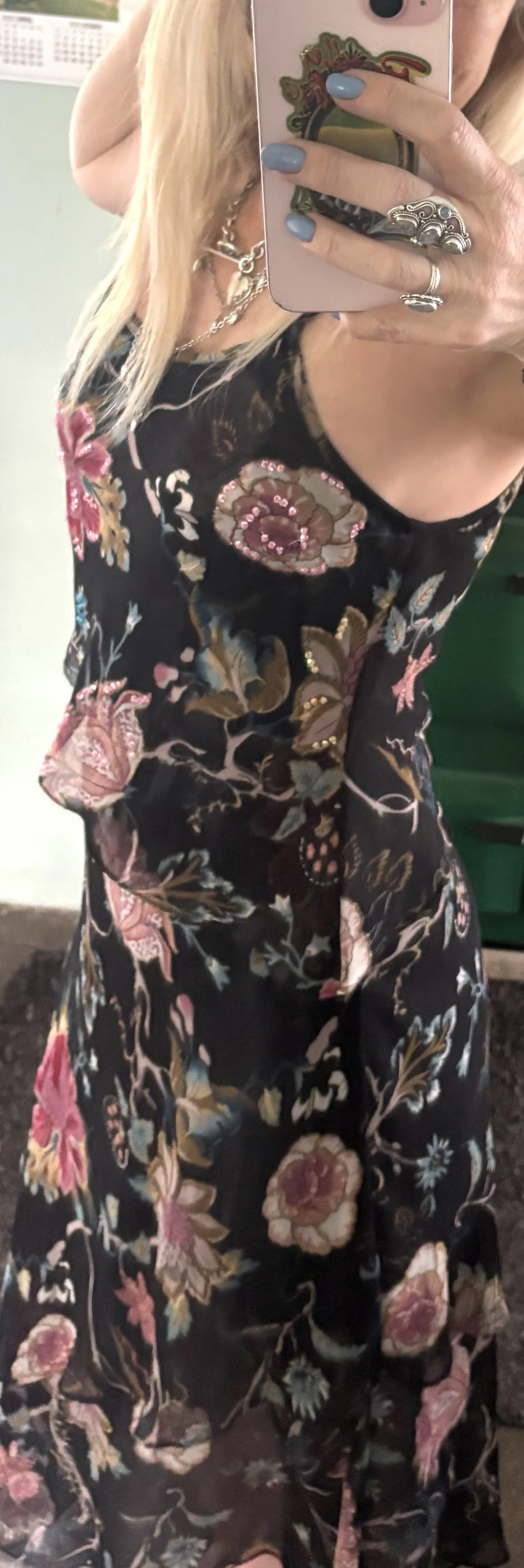 Floral Whisper Vintage Dress S