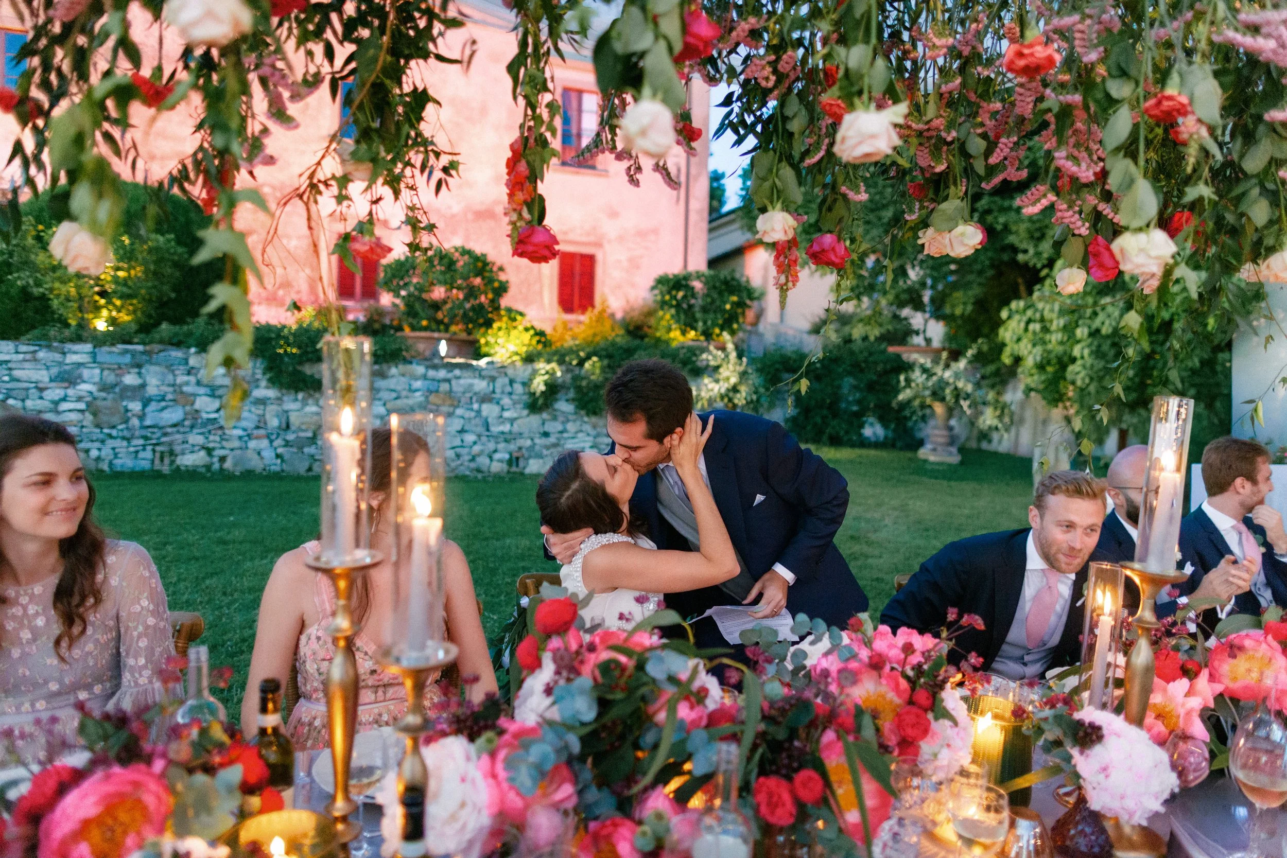 Wedding at Medici Villa of Lilliano Wine Estate, for a destination wedding in Tuscany, Italy.