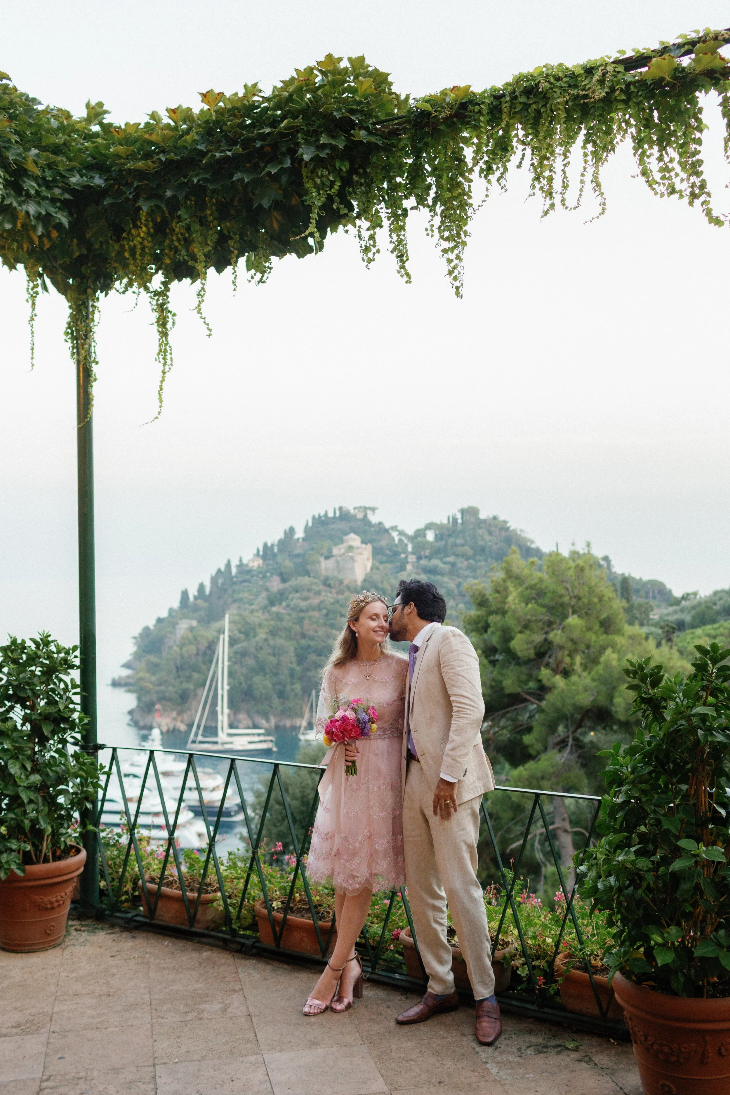 Wedding photographer in Portofino, Italy at the Hotel Splendido.