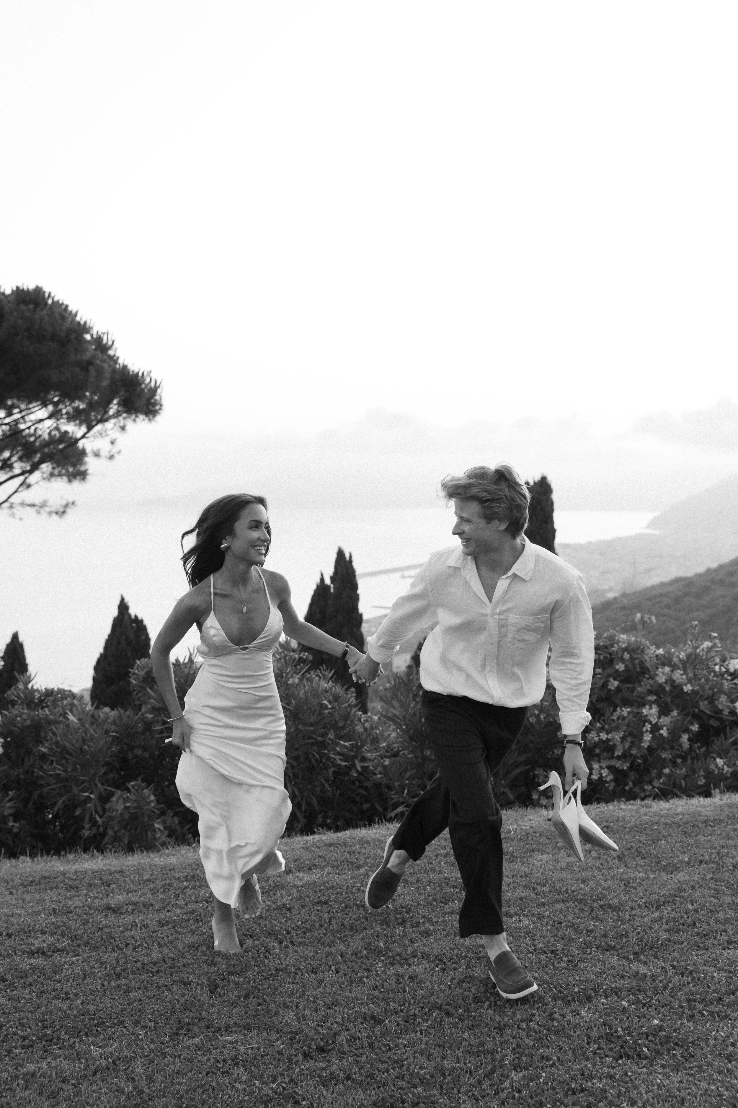 Romantic proposal at Villa Riviera Resort, Portofino, Italy.