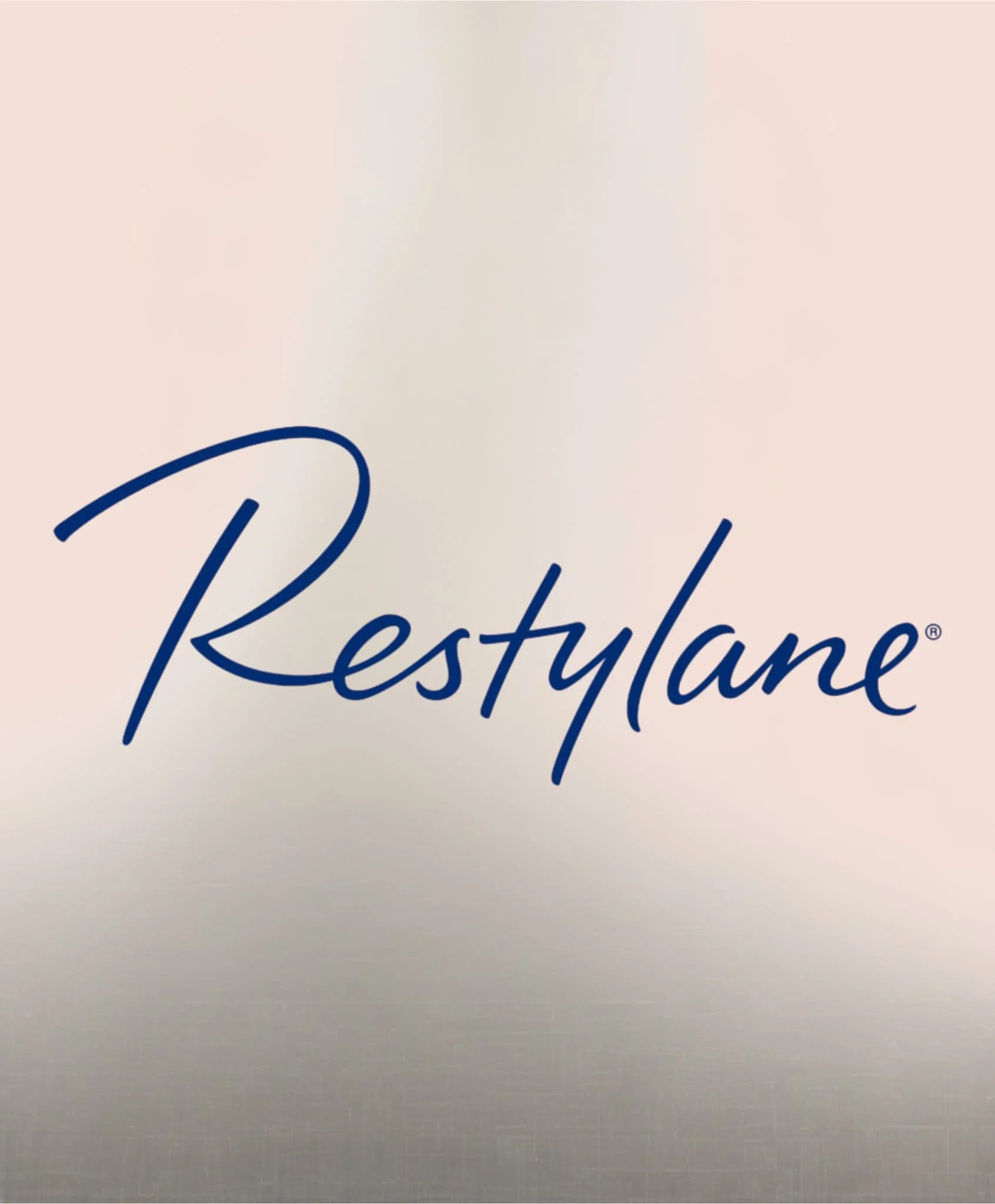 Logo med teksten Restylane på en lys bakgrunn.