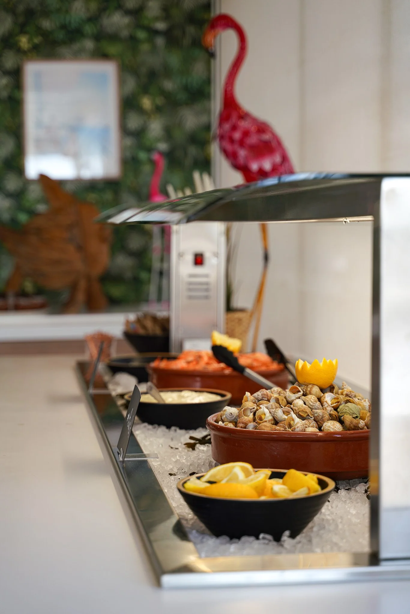 Buffet de fruits de mer avec des coquillages Les Buffets de l'Eden restaurant La Grande Motte