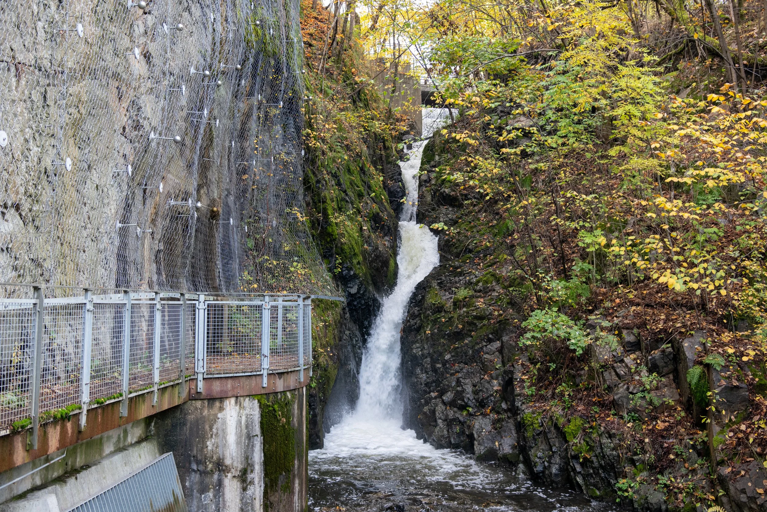 Leirfossen in Alnaelven in Oslo. 