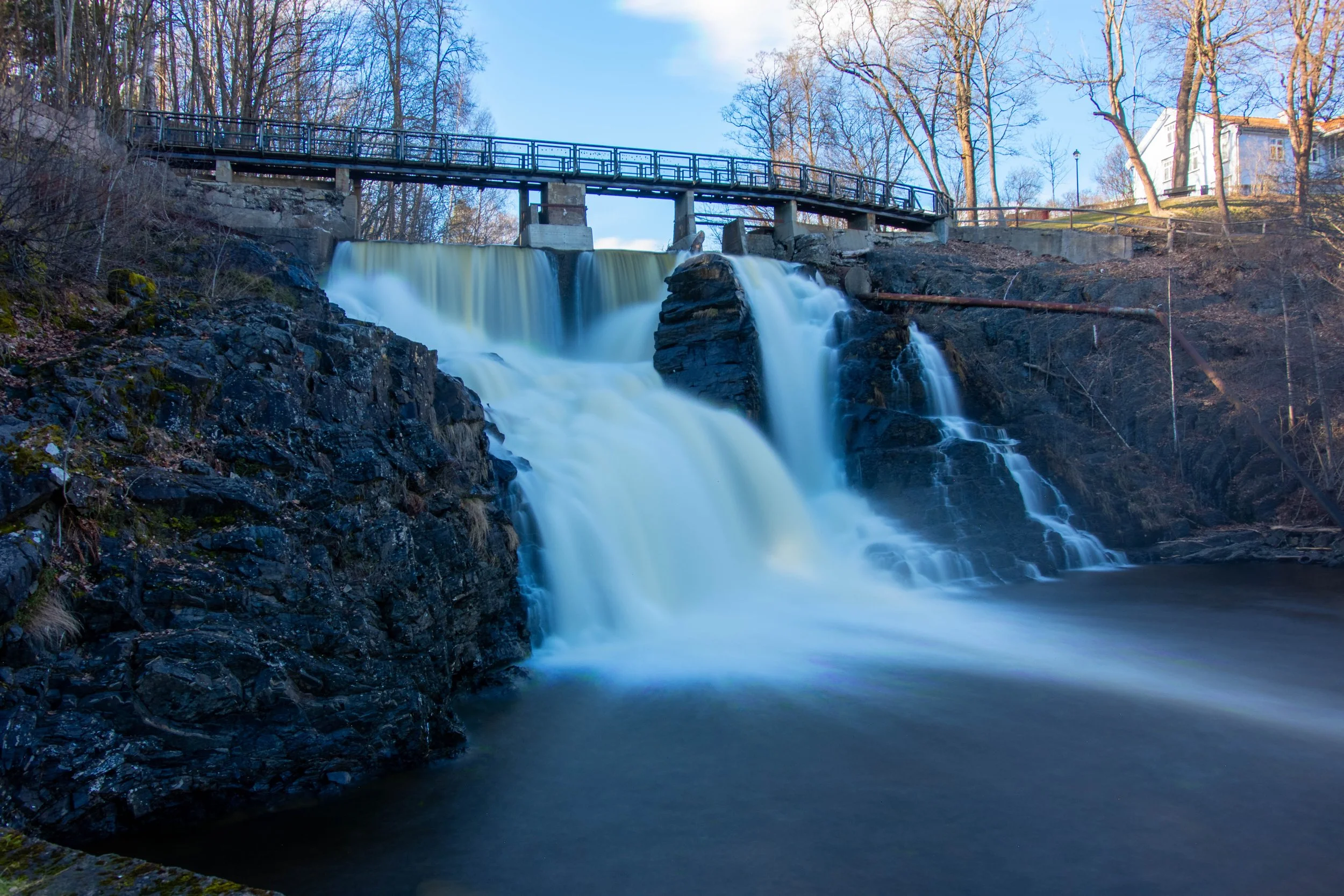 Granfossen in Lysakerelven in Oslo. 
