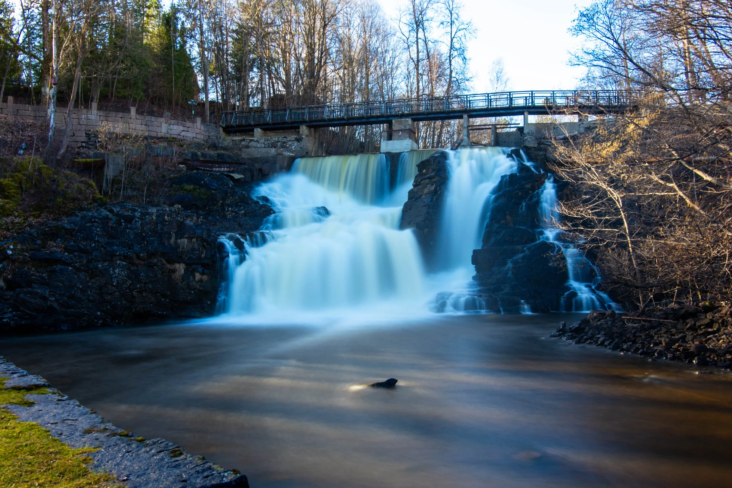 Granfossen in Lysakerelven in Oslo. 