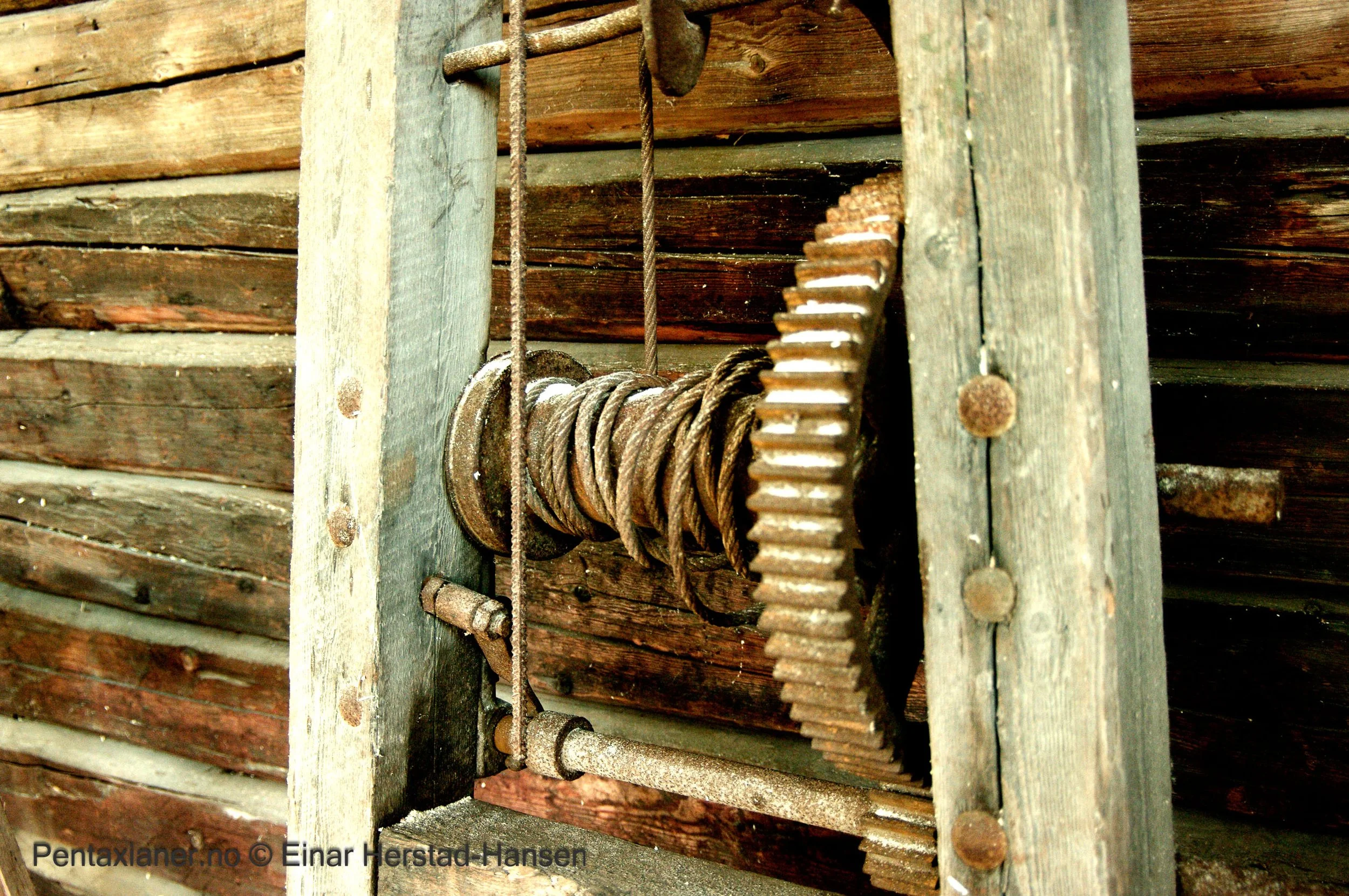 Old farming equipment at the Folk museum in Oslo. 