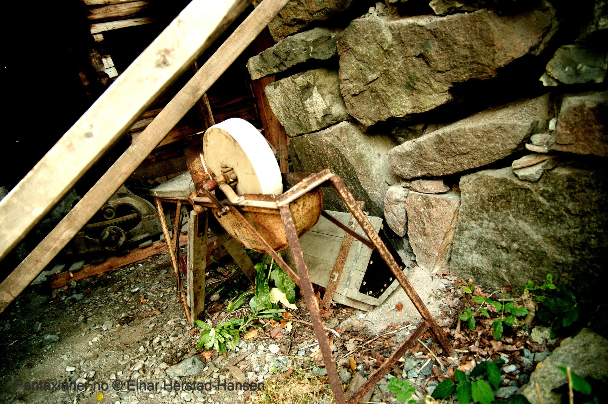Old farming equipment at the Folk museum in Oslo. 