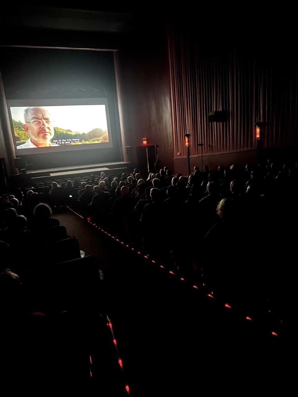 The moment that excites every filmmaker; an audeince watches "A Life Reimagined: The George Masa Story" at Asheville's Fine Arts Theater, April 29th, 2026