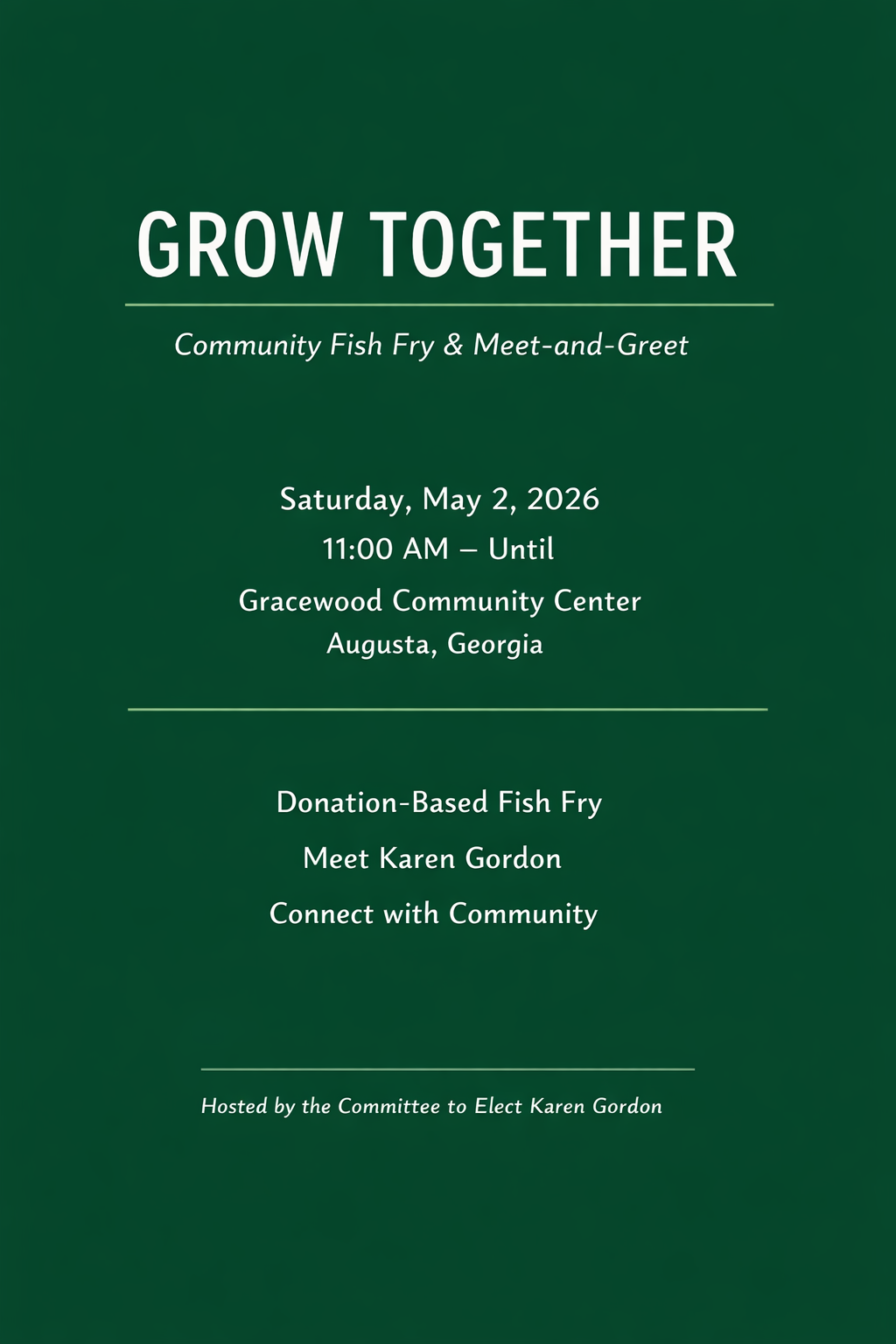 Grow Together Community Gathering