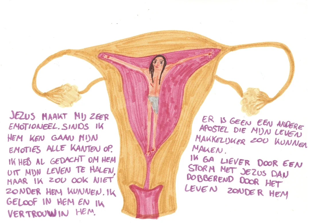 Margot Olieslagers - Spiraal 2025
Viltstift Illustratie