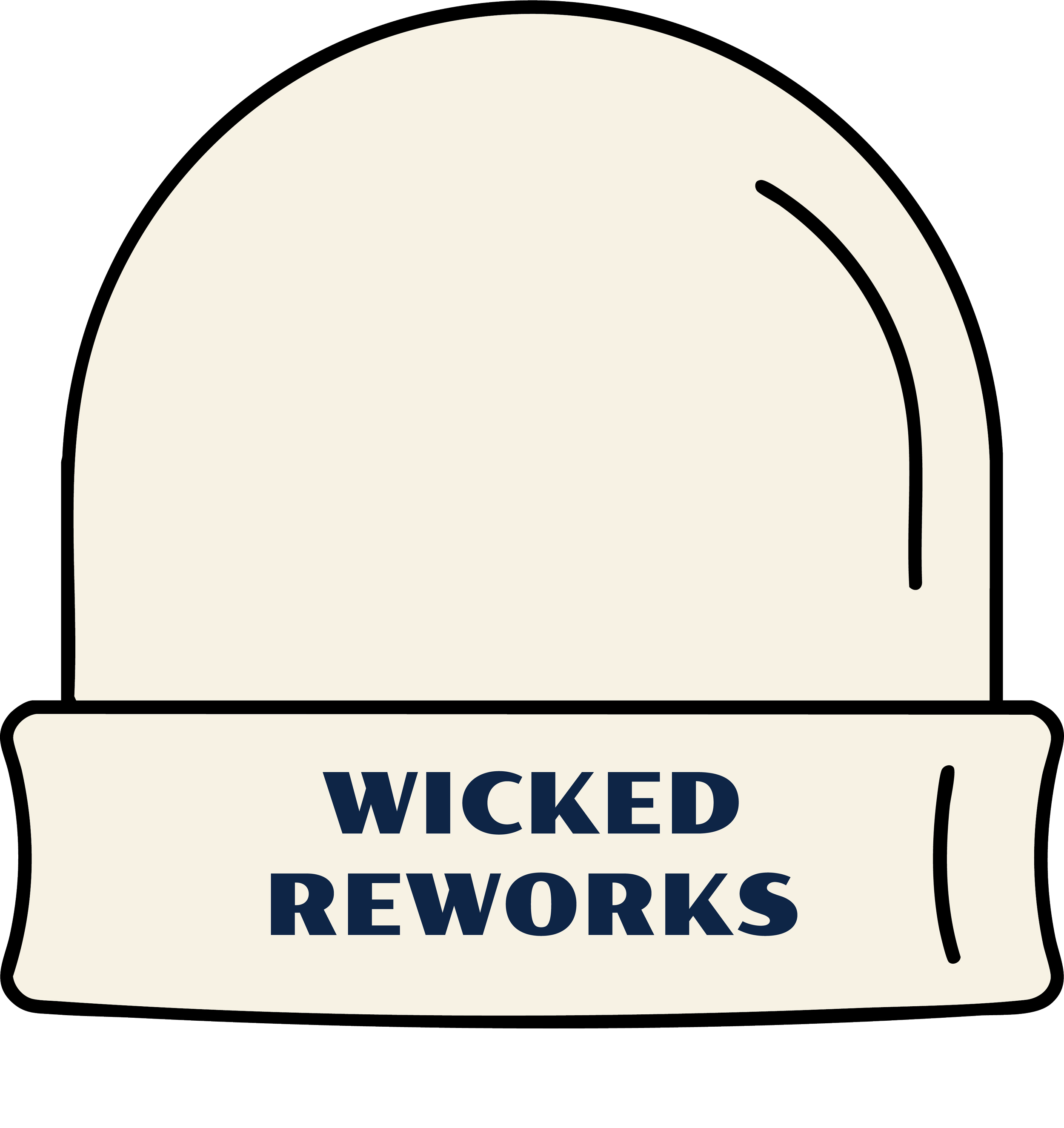 custom patches on thrifted beanies, embroidery and sustainable fashion