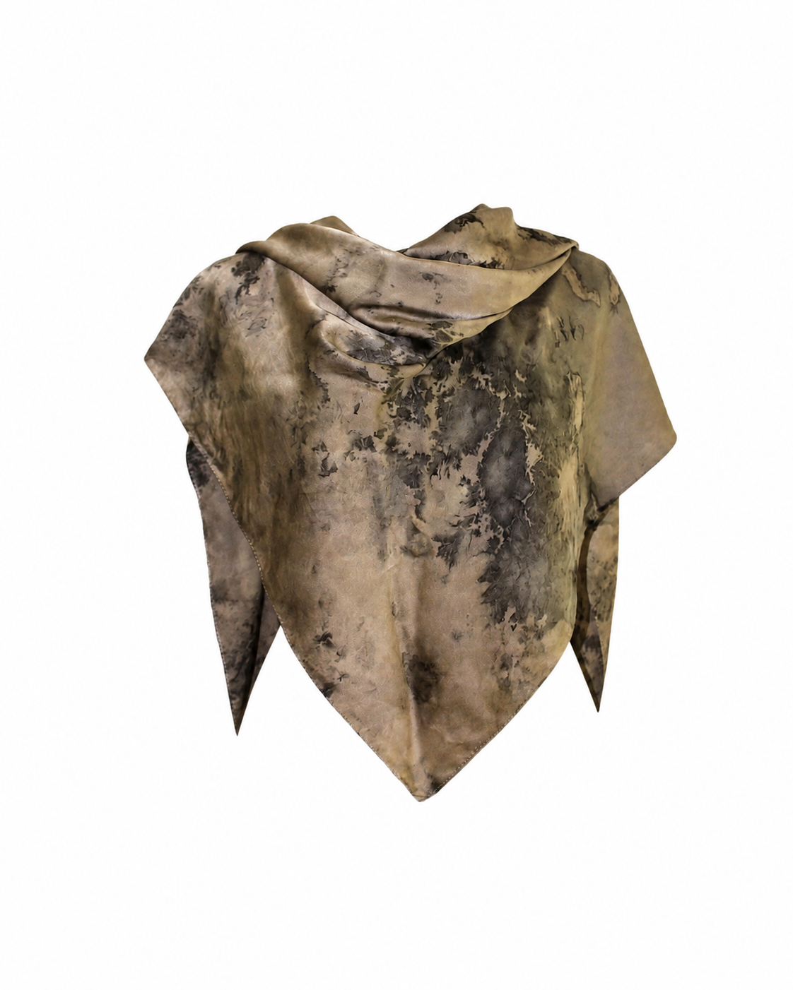 Multi-Wearable Square Silk Scarf