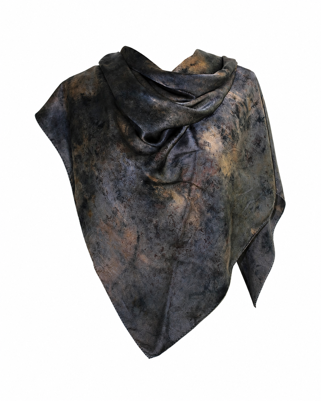 Multi-Wearable Square Silk Scarf