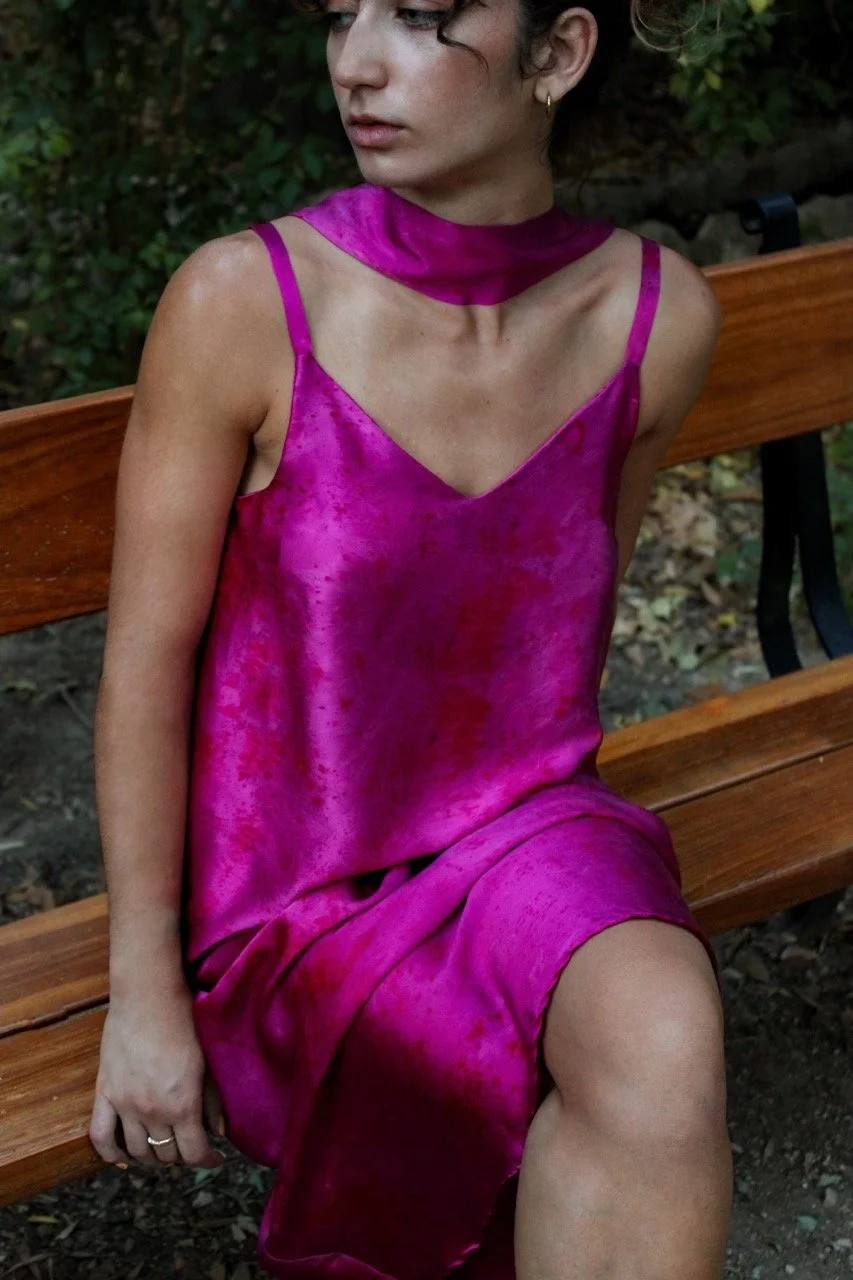 Magenda Long Silk Dress