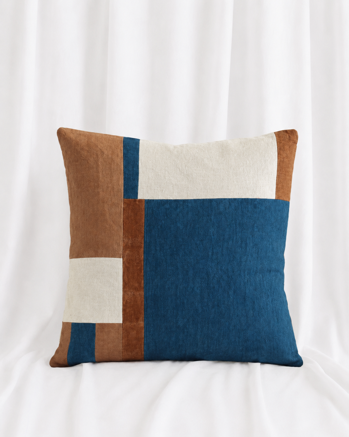 Natural Dyed Patchwork Cushion