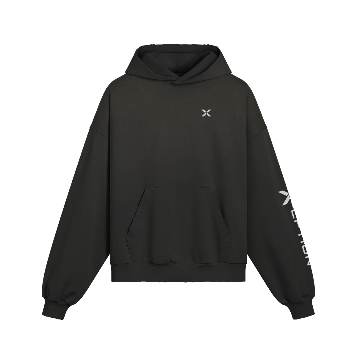 X-CPTION Men’s Oversized Washed Training Hoodie