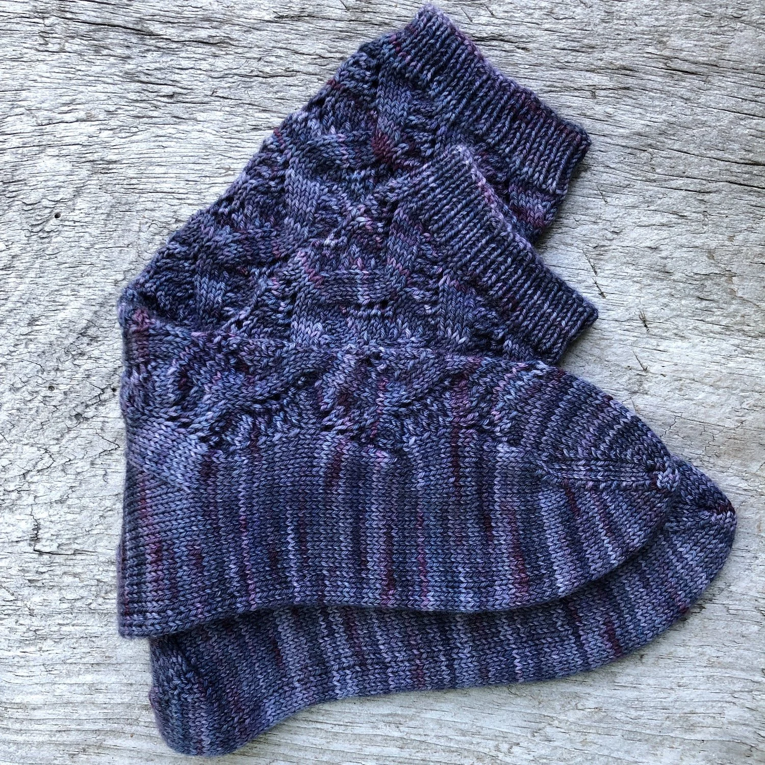 Lacey blue socks made using locally hand-dyed washable merino wool-Women’s sizes 7-9-d.jpg