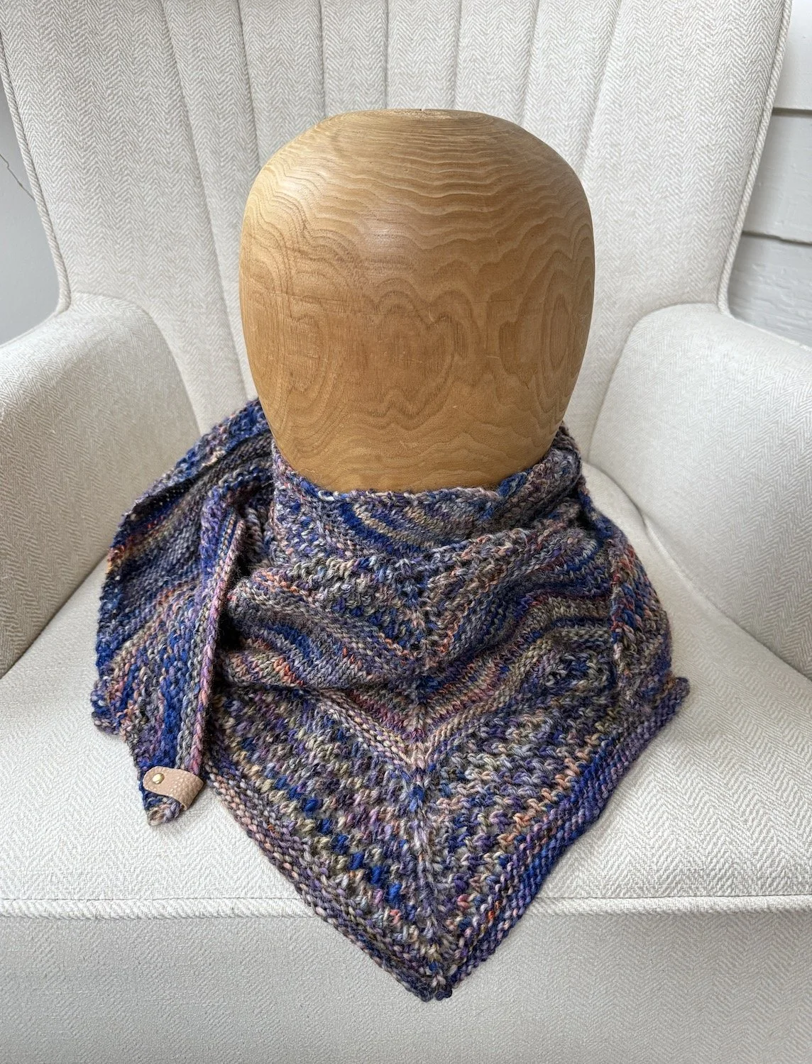 Layers and Lace Shawl handknit in browns and blue tones-5.JPG
