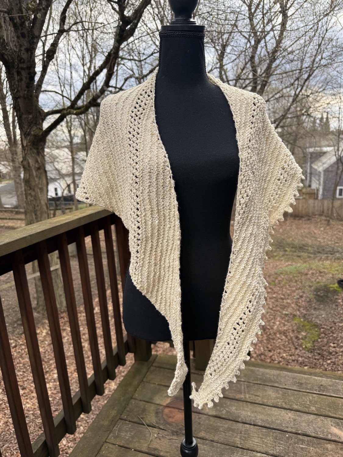 Emerald Isle Shawl knit with handspun yarn from Ireland-1.JPG