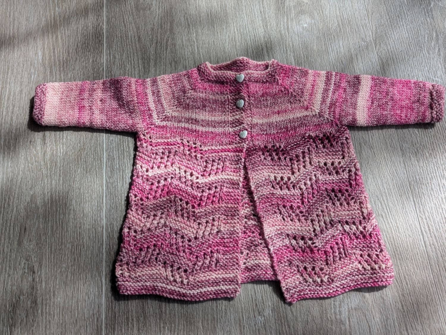 Pretty in Pink Baby Sweater