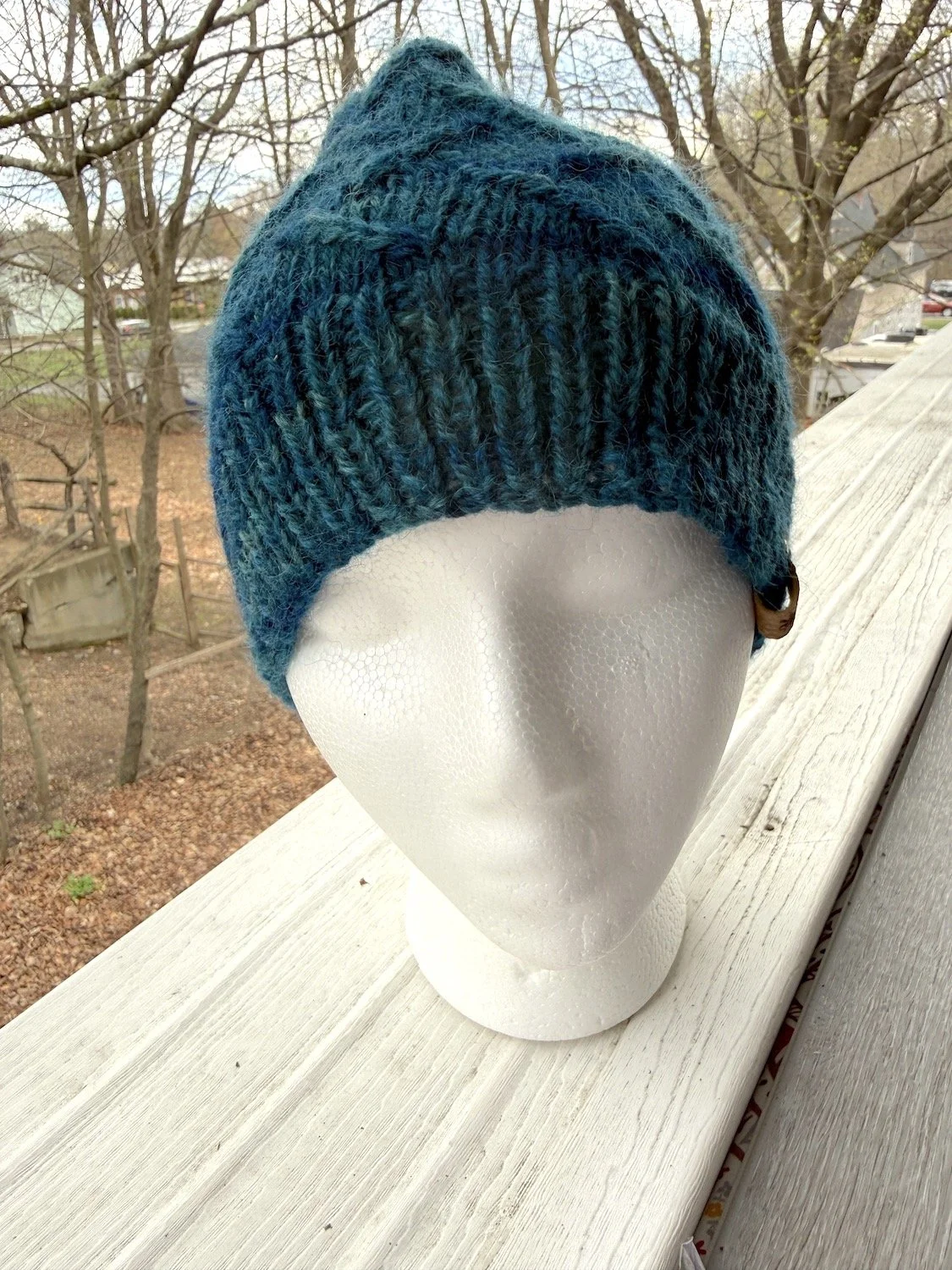 Shades of the Ocean Zig-Zag Hat knit in blue green merino-2.JPG.JPG