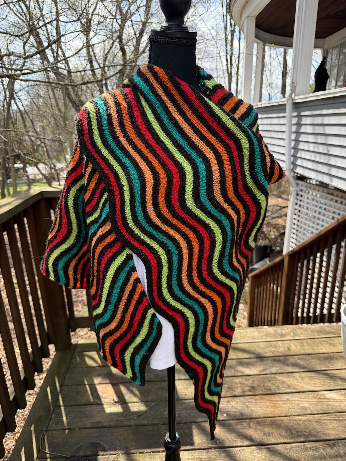 Painted Stripes Shawl