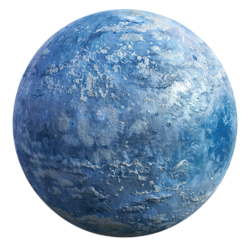 Hotel Mission AI | Hotel Beratung für Künstliche Intelligenz, blauer Planet im Weltall.