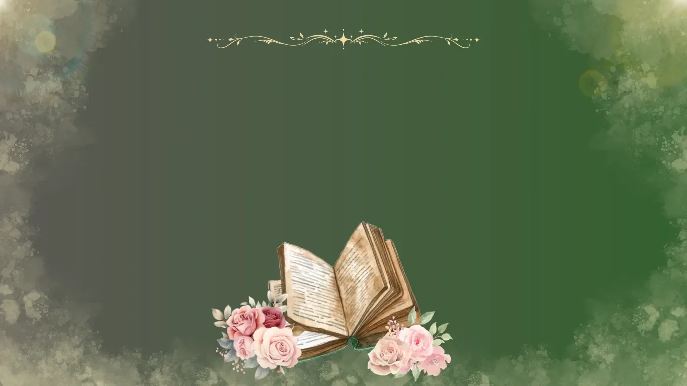 Banner York Rose pentru blogul educațional de limbi străine din Constanța, ilustrând o carte veche deschisă, aranjamente cu trandafiri roz și textul Resurse, sfaturi și noutăți din universul limbilor străine pe fundal verde.