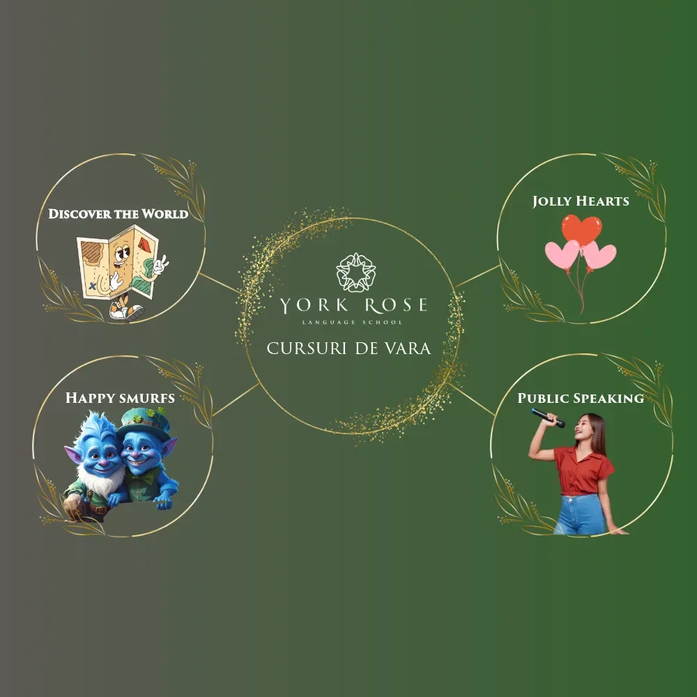 Cursuri de vară limbi străine Constanța 2026. Programe intensive de engleză și activități recreative pentru elevi pe perioada vacanței la York Rose Language School.