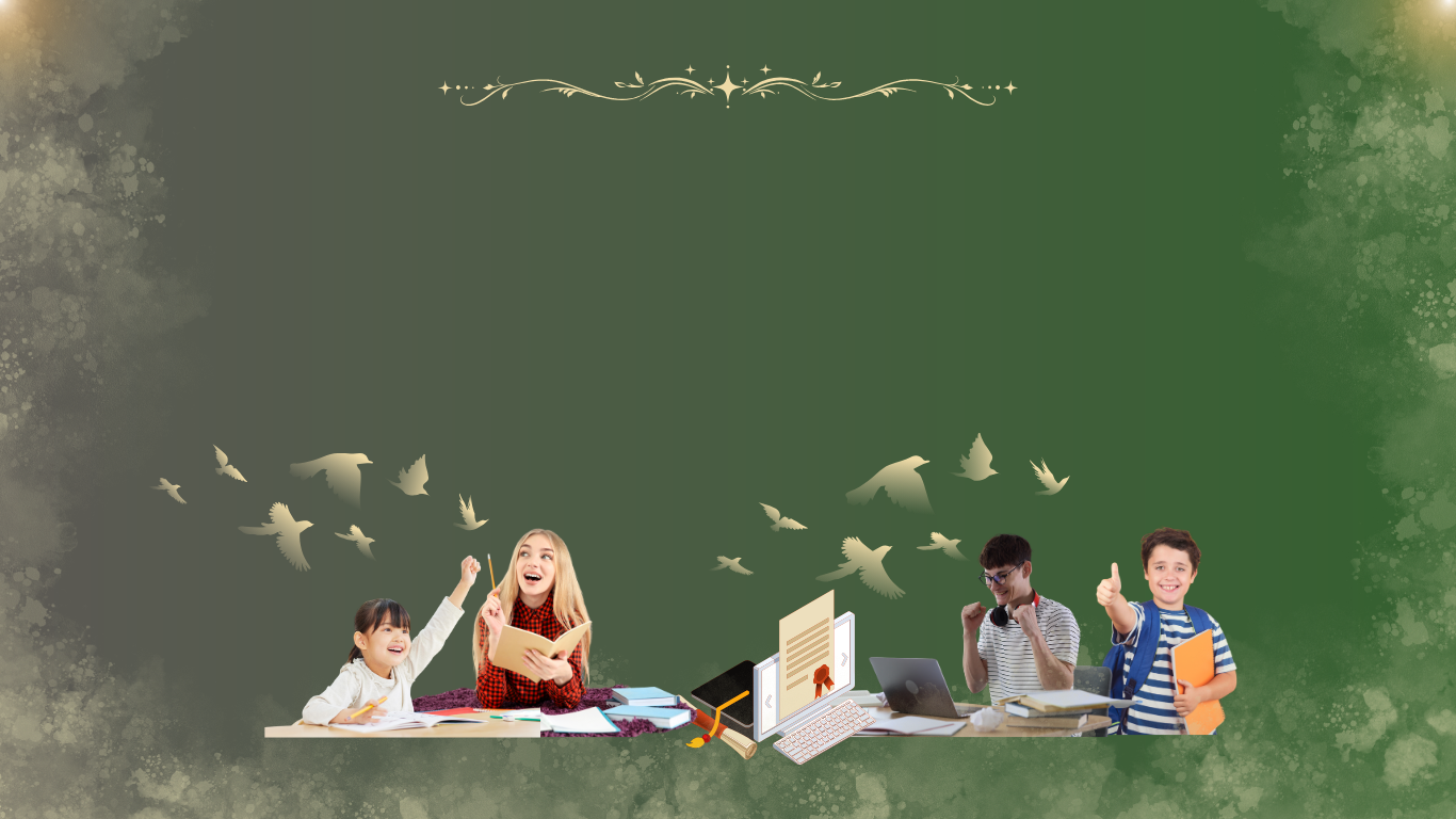 Cursuri de pregătire pentru examenele Cambridge în Constanța la York Rose Language School, înfățișând elevi zâmbitori și textul Aripi spre excelență globală pe fundal verde elegant.