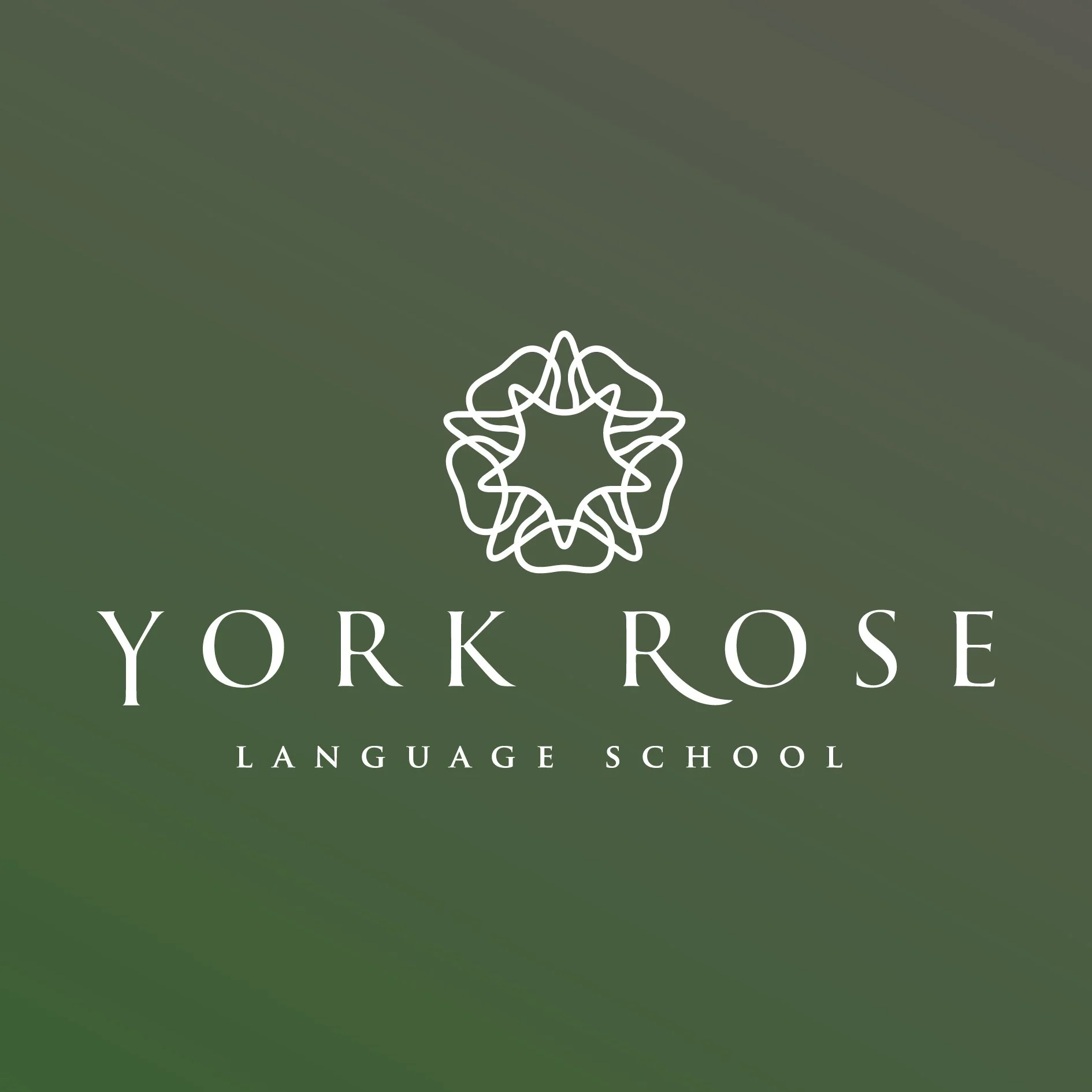 York Rose Language School logo on green background – cursuri de limbi străine pentru copii și adolescenți în Constanța