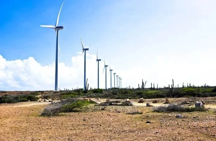 Wind turbines in the Caribbean