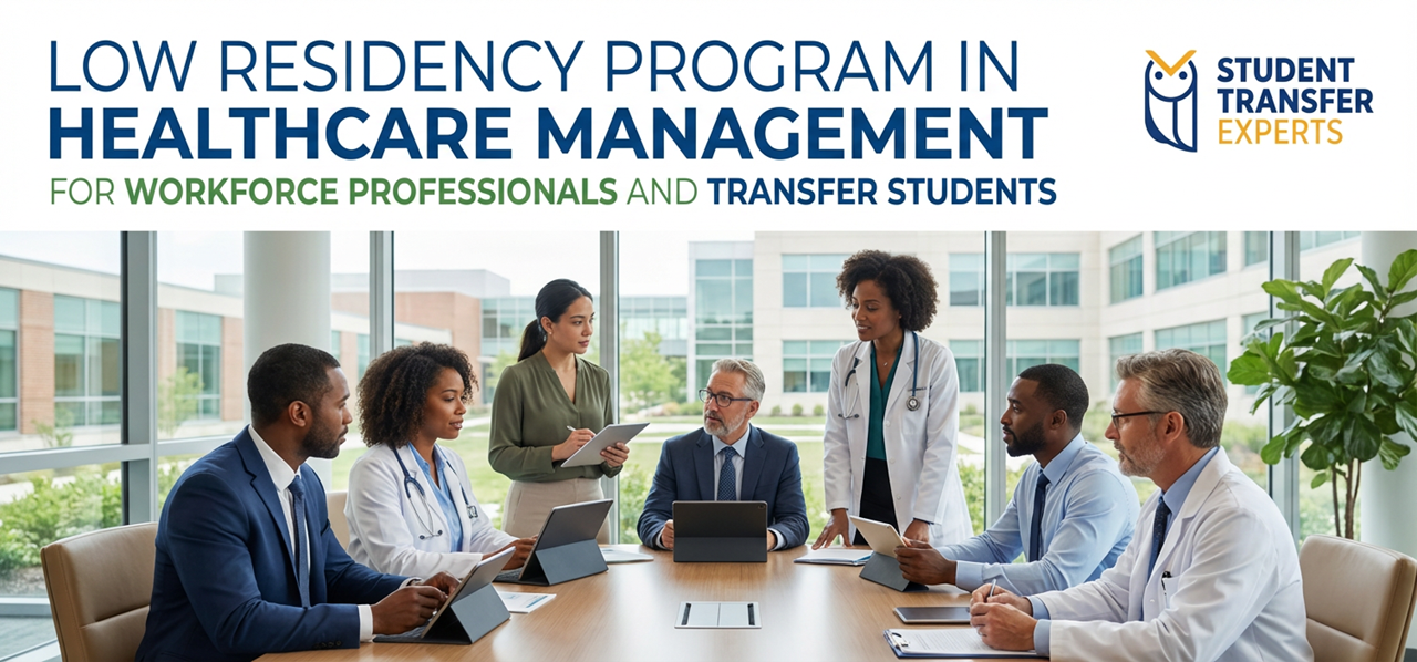 Low-Residency MS in Healthcare Management: Advancing Leadership Pathways for Professionals and Transfer Students