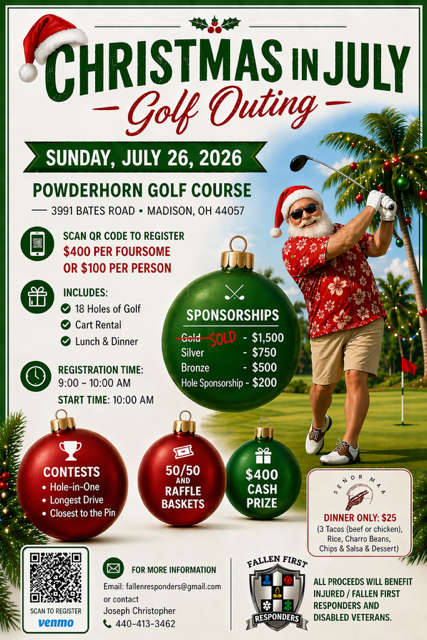 Christmas In July Charity Golf Fundraiser - Foursome